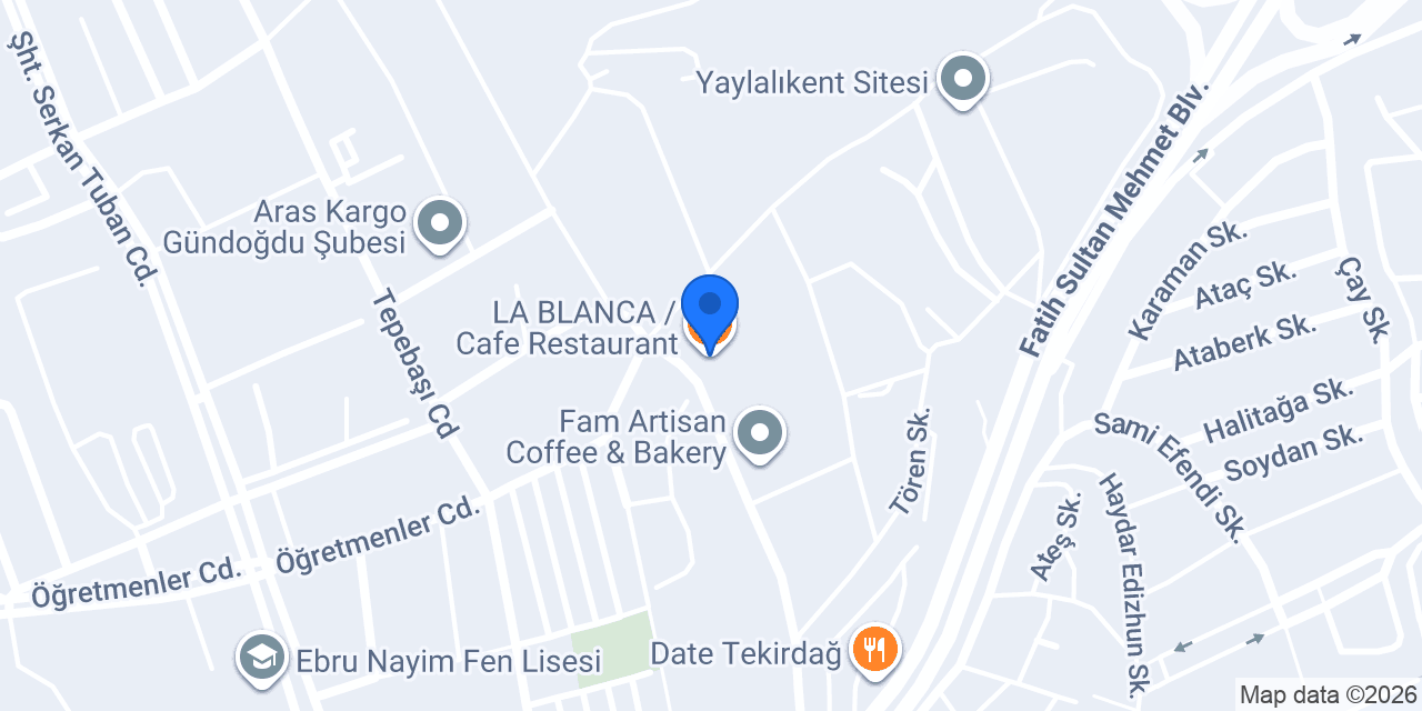 LA BLANCA / Cafe Restaurant konumu