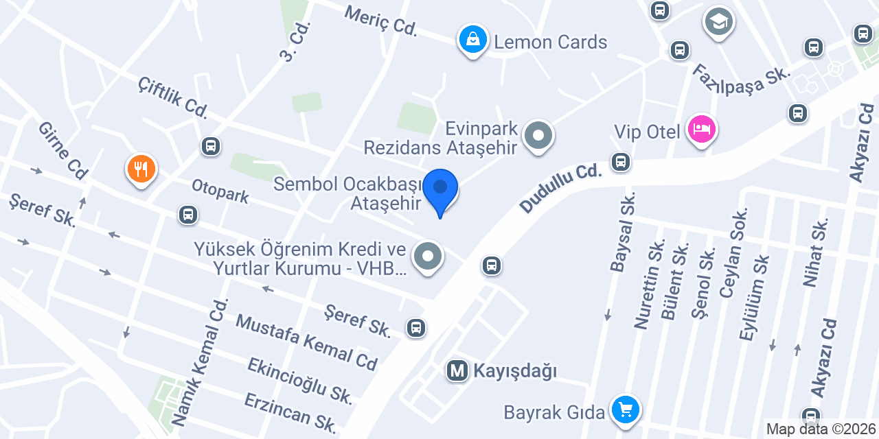 Sembol Künefe Ataşehir konumu