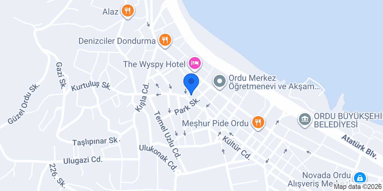 Ordu Kilisesi konumu