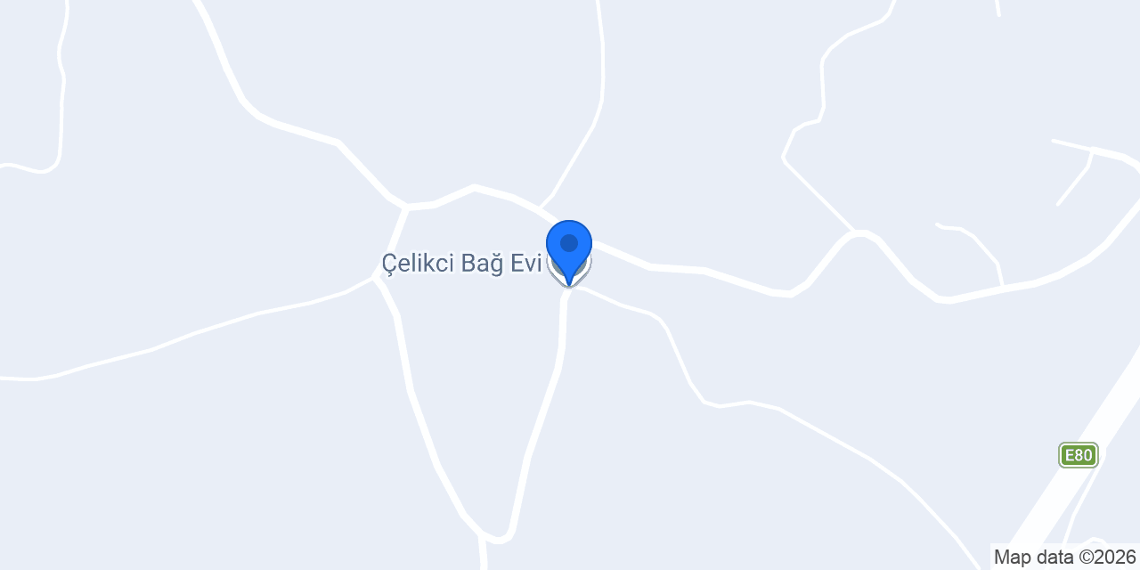 Çelikci Bağ Evi konumu