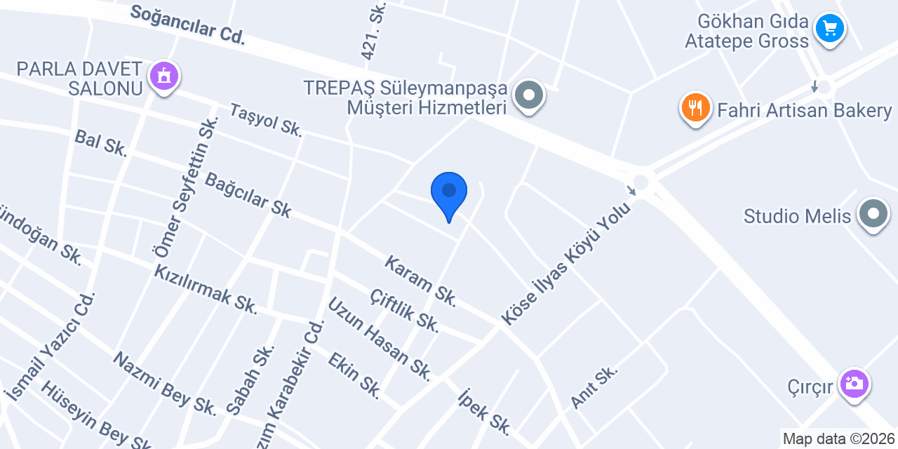 Cem Vakfı Tekirdağ Cemevi konumu