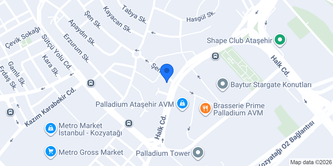 Yapı Kredi - Batı Ataşehir Şubesi konumu