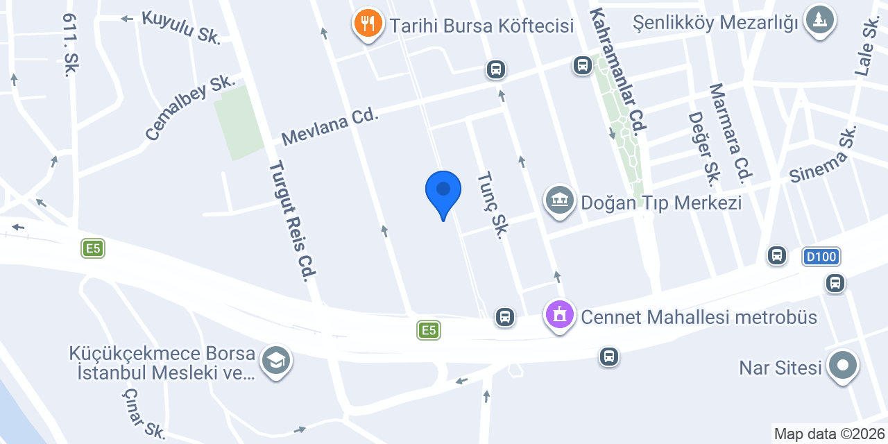 BEREKET DUŞAKABİN konumu