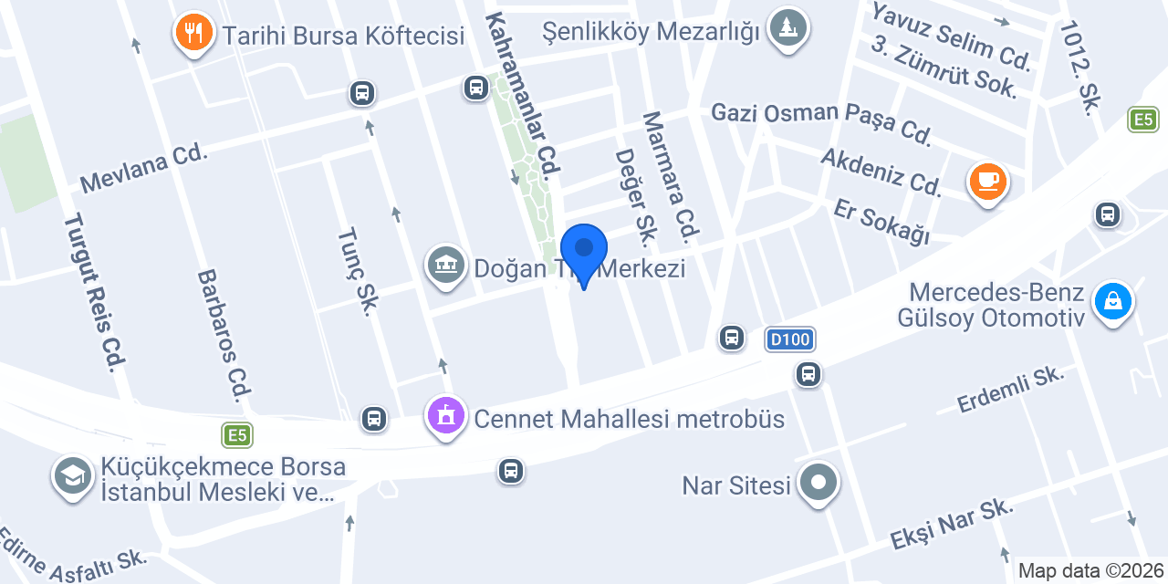 İstanbul Optik konumu