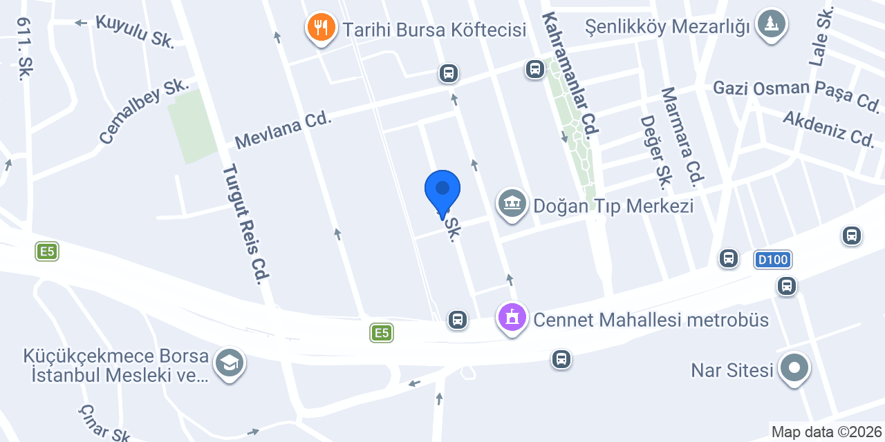 Balım Patisserie konumu