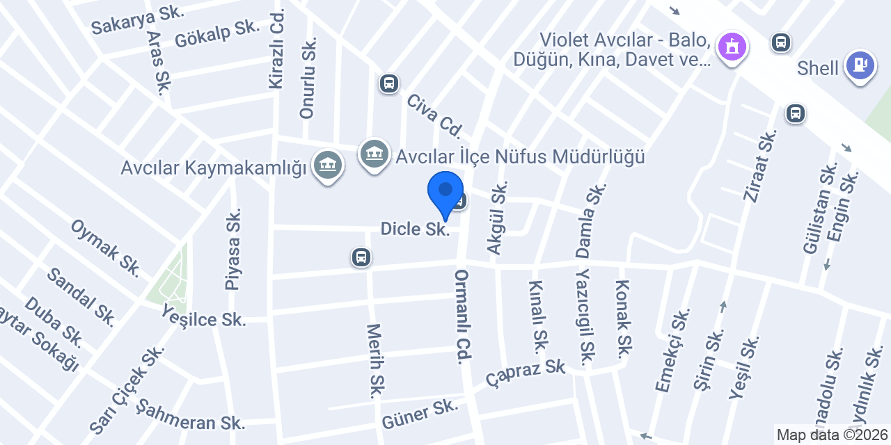 Yıldırımlar Anaokulu konumu