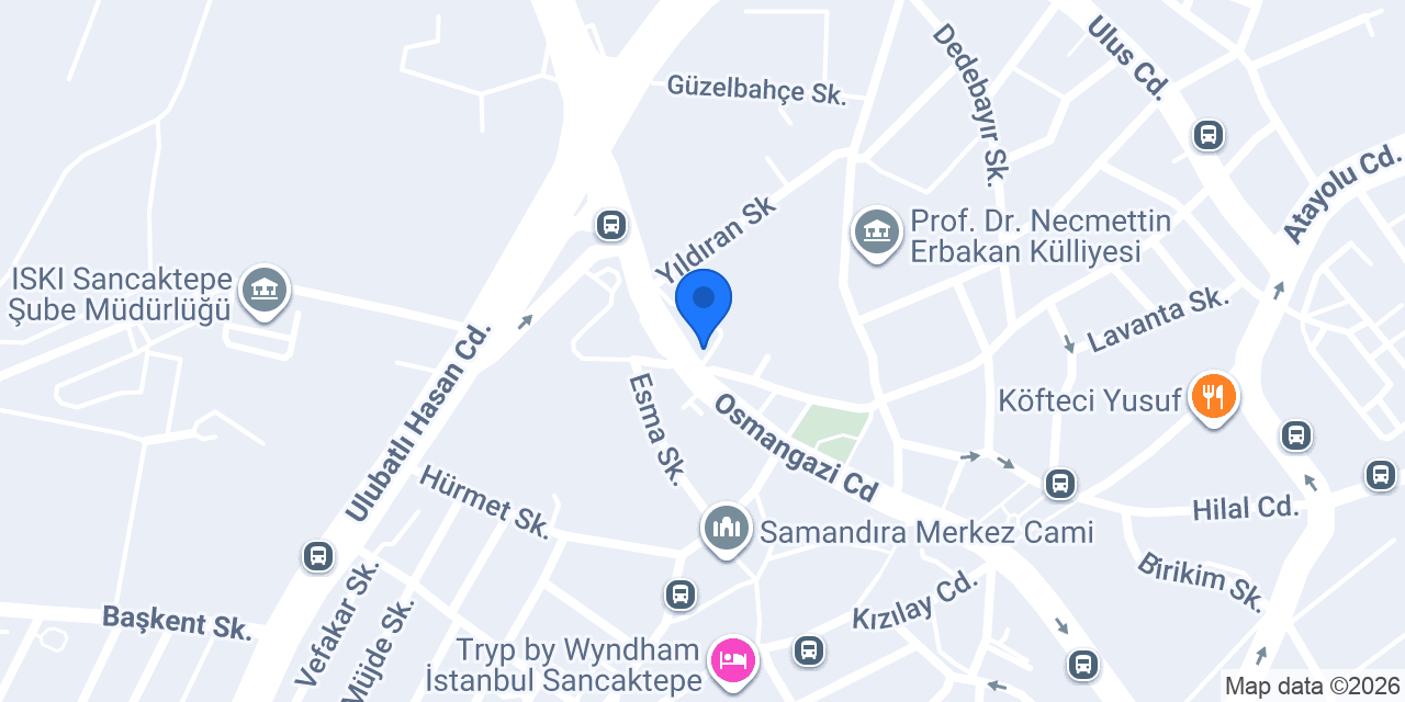 QNB Samandıra Şubesi konumu