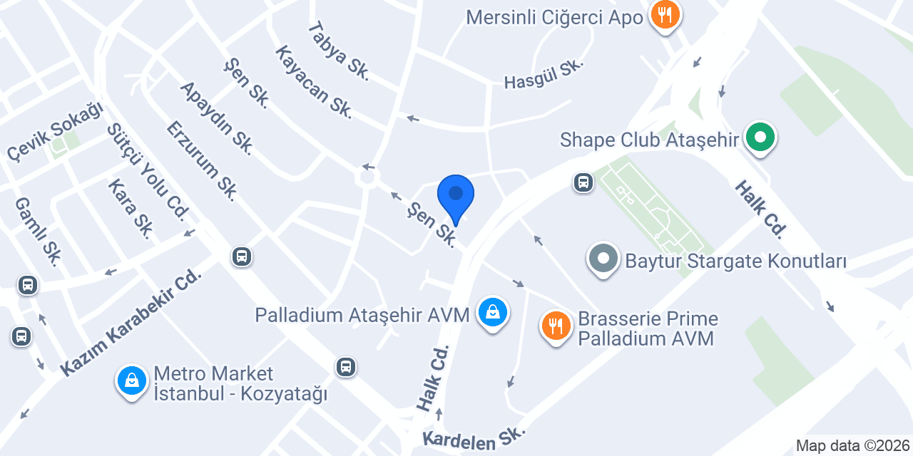 Dürüm Garaj Ataşehir konumu