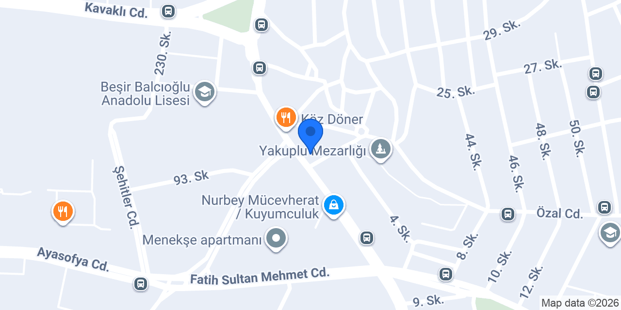 Maya Boya Dekorasyon konumu