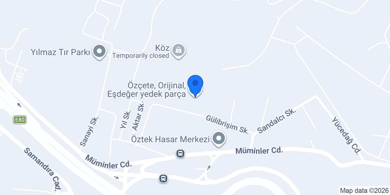 Özçete, Orijinal, Eşdeğer yedek parça konumu