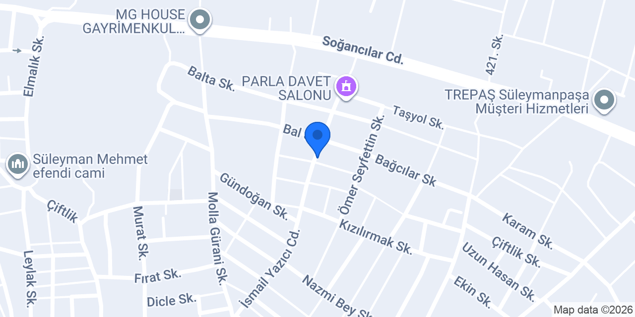 Çaça tekel bayi konumu