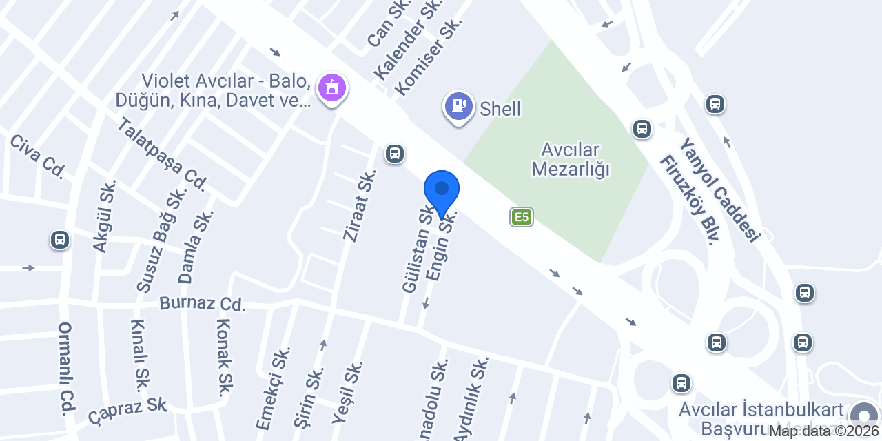 Avcılar İnci Hotel konumu