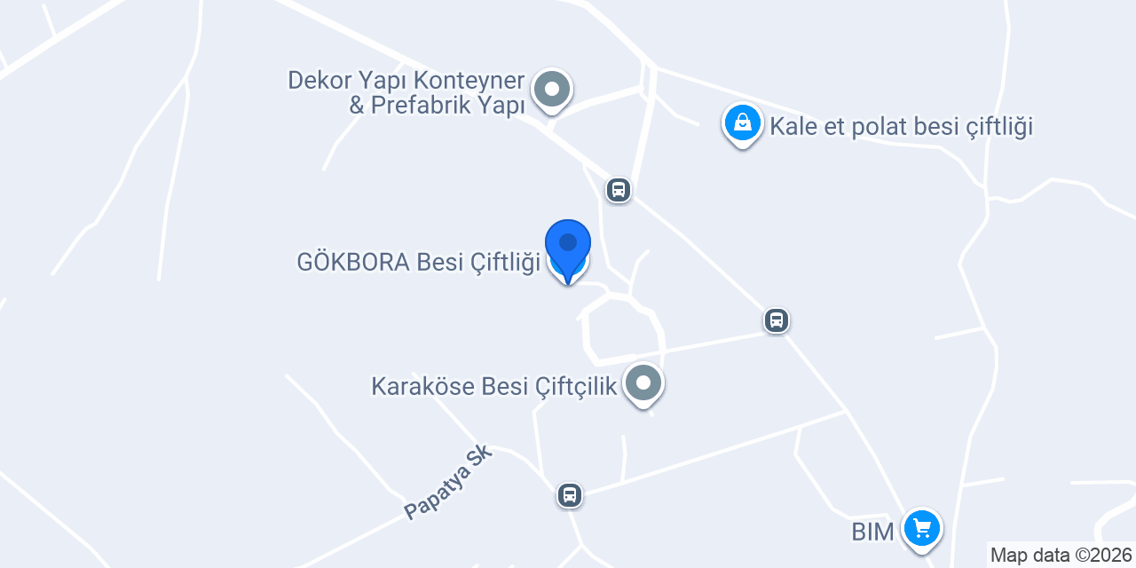 GÖKBORA Besi Çiftliği konumu