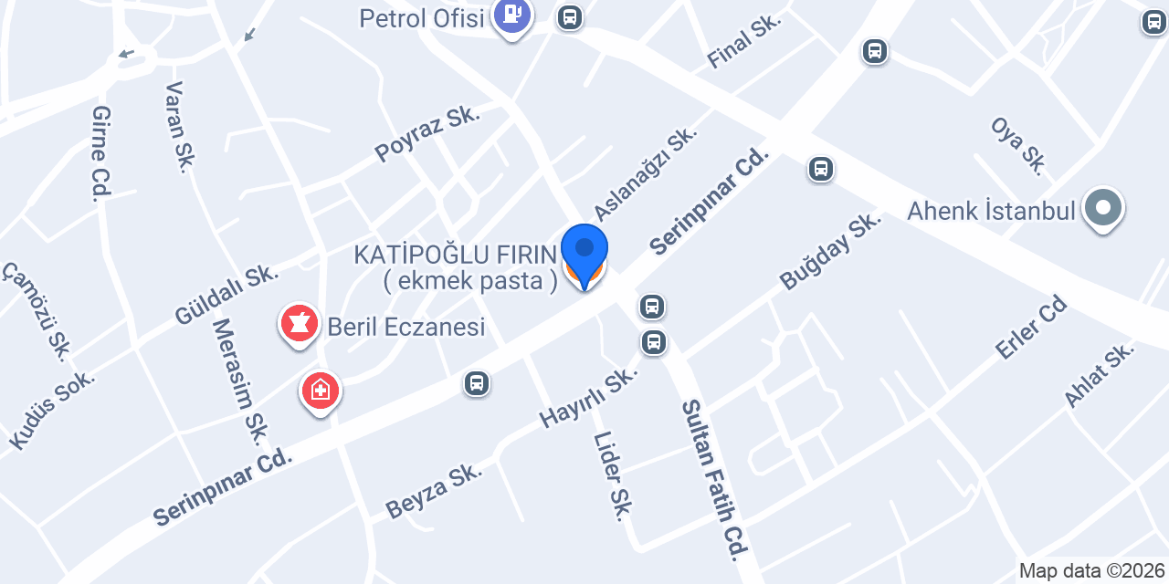KATİPOĞLU FIRIN ( ekmek pasta ) konumu