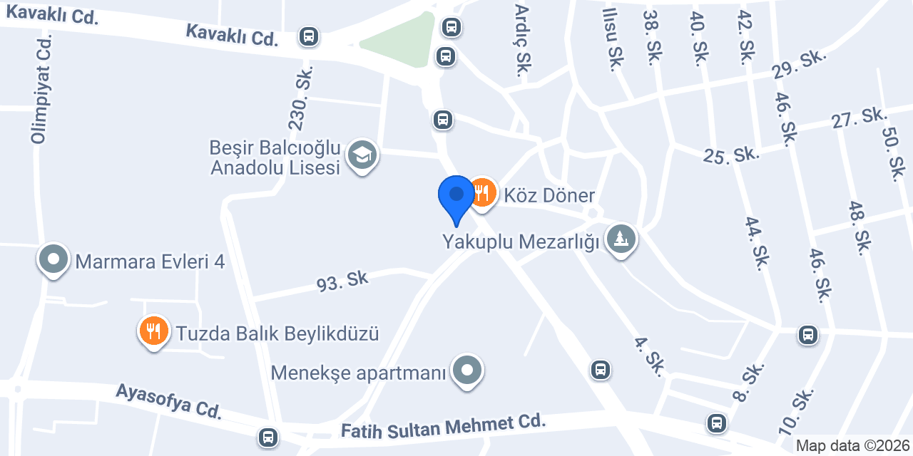 London Language Academy Beylikdüzü konumu