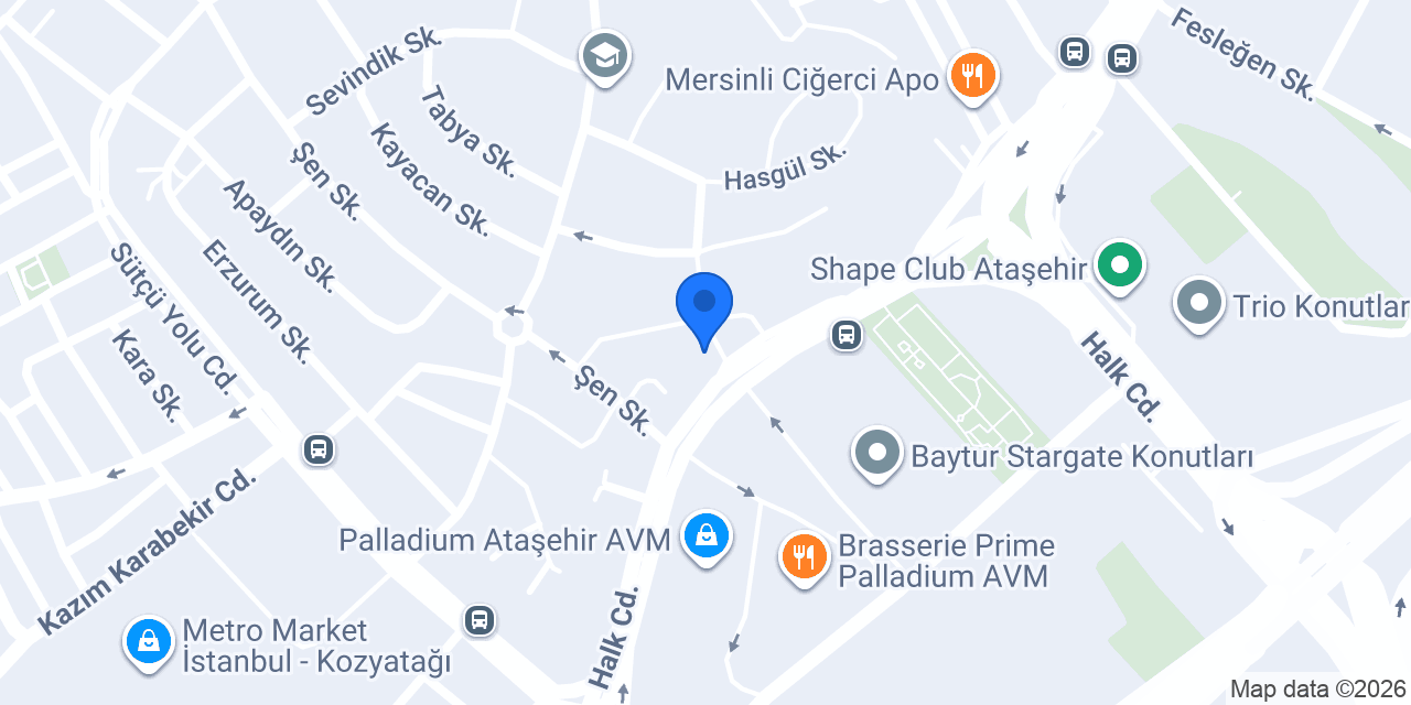 Odeabank - Ataşehir Şubesi konumu