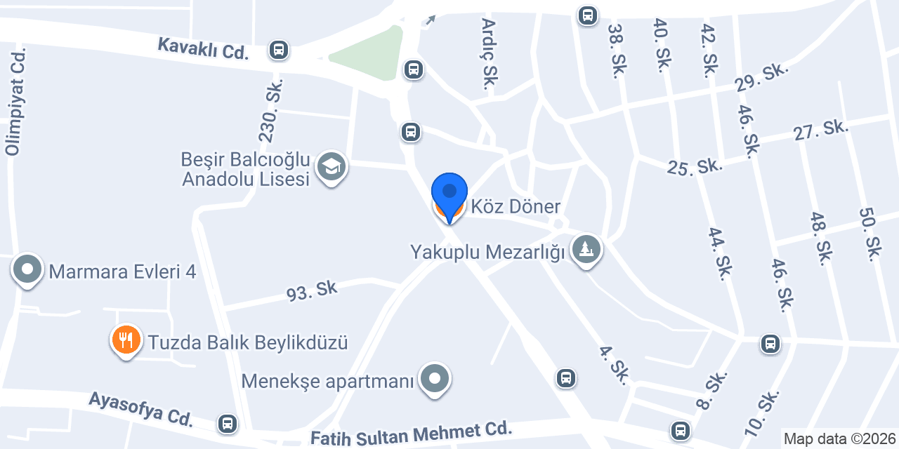 Köz Döner konumu