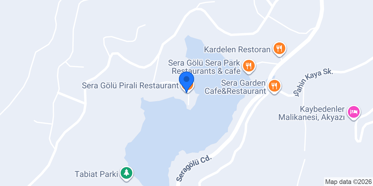 Sera Gölü Pirali Restaurant konumu