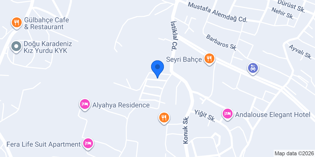 Baysal İnşaat 1461 Konaklar konumu