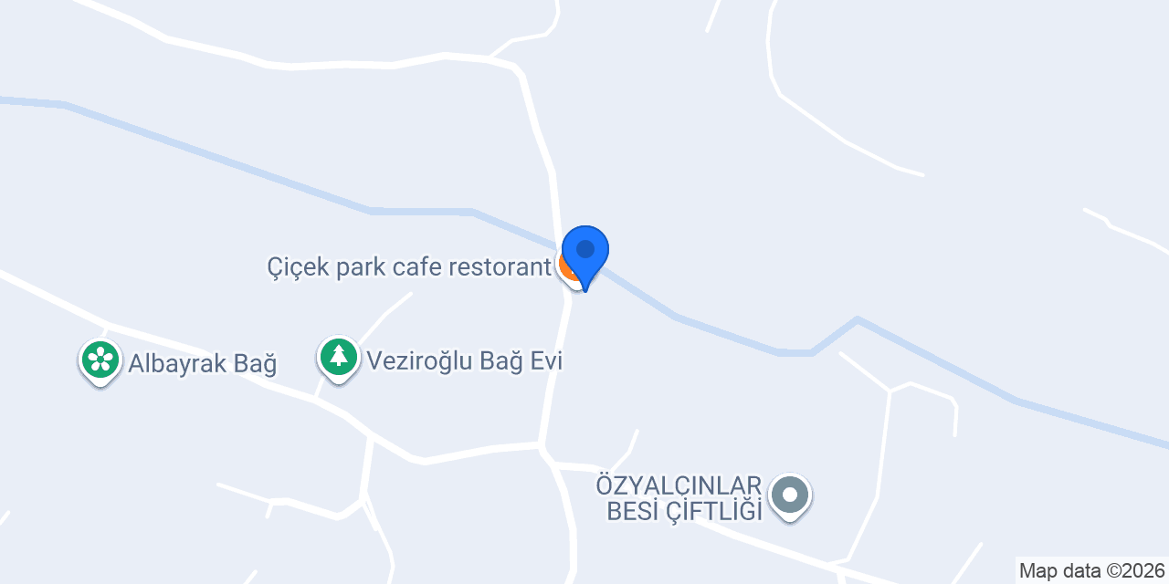 Çiçek park cafe restorant konumu