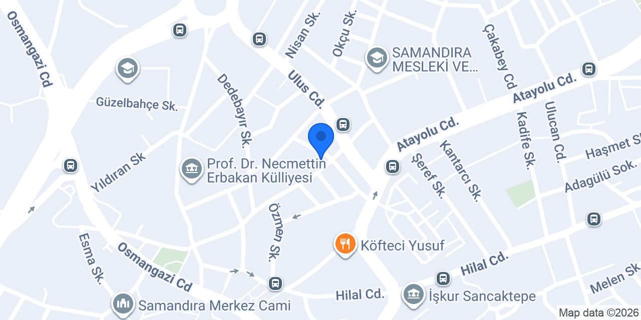 Altın İğne Terzi konumu