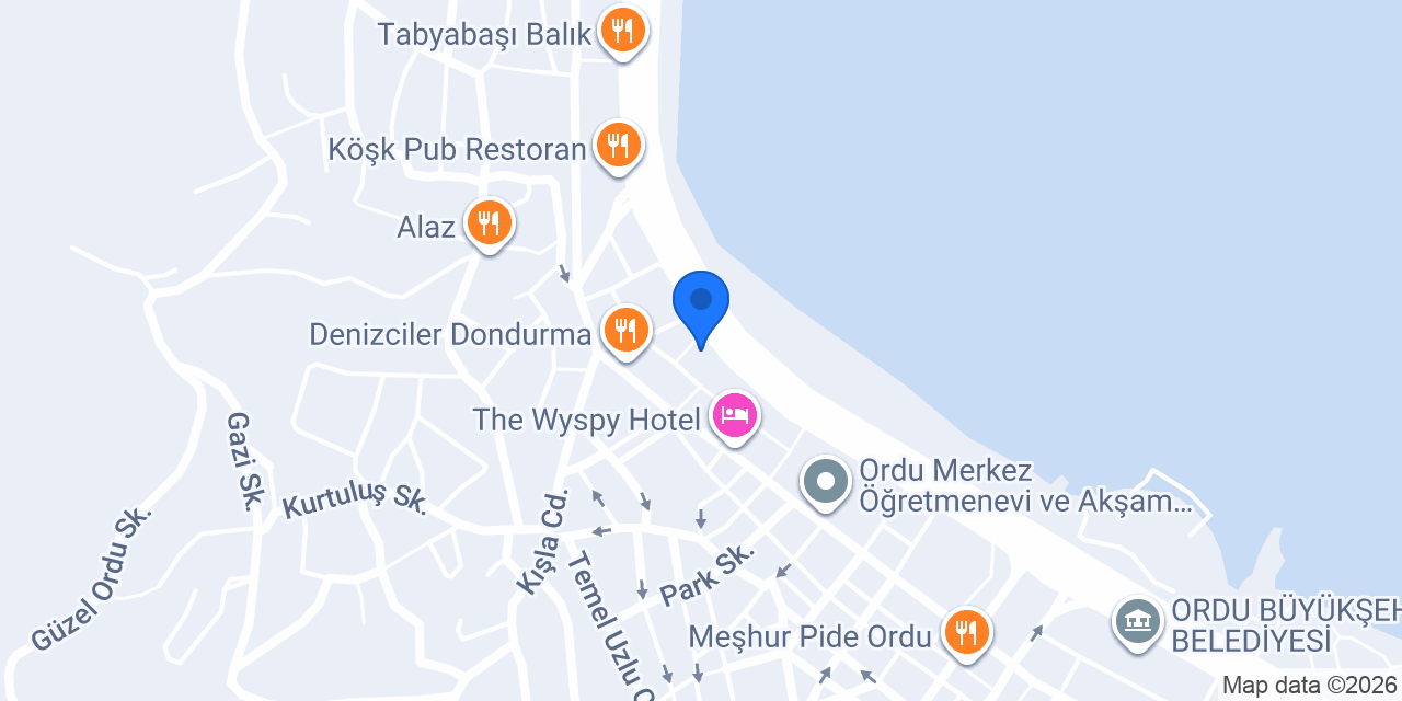 Çikolata Evim Ordu konumu