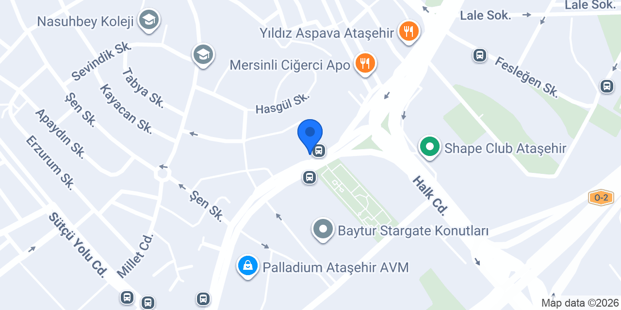 Anadolubank Batı Ataşehir Şubesi konumu