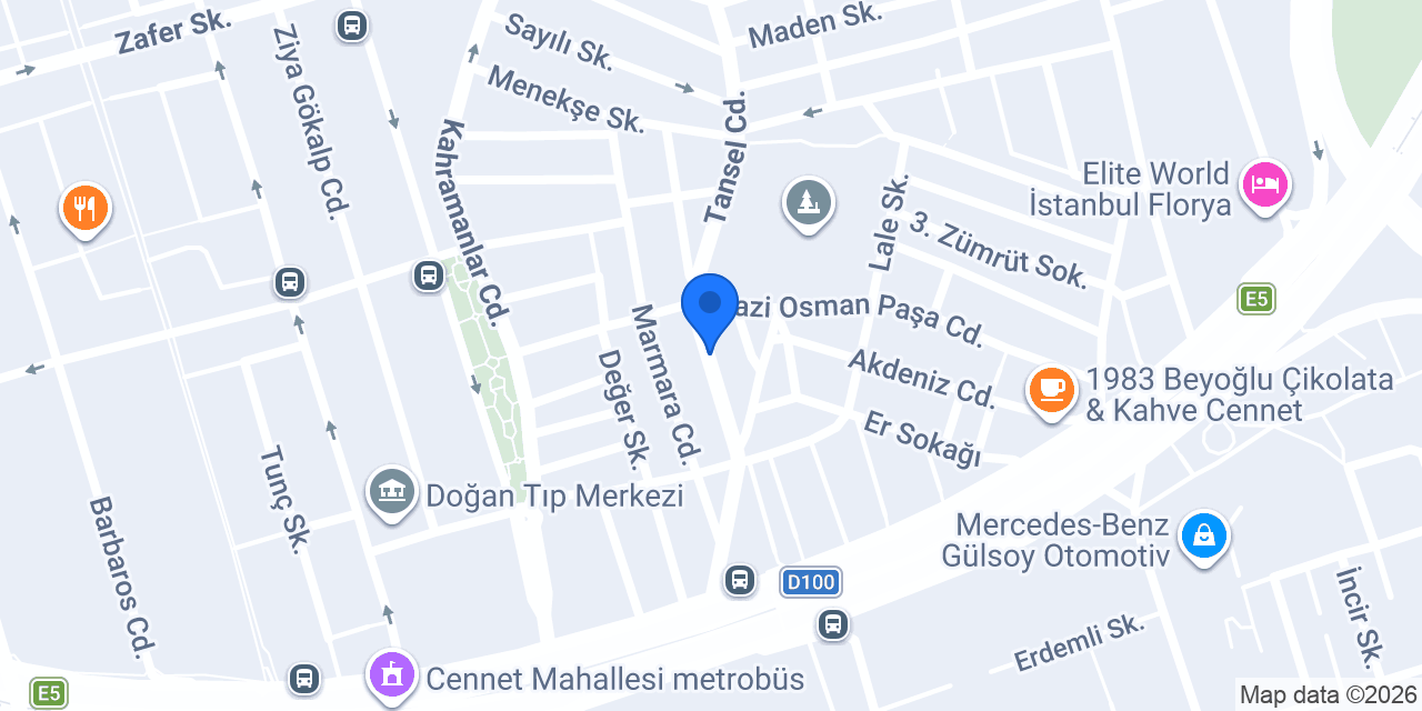 Terzi Pınar konumu