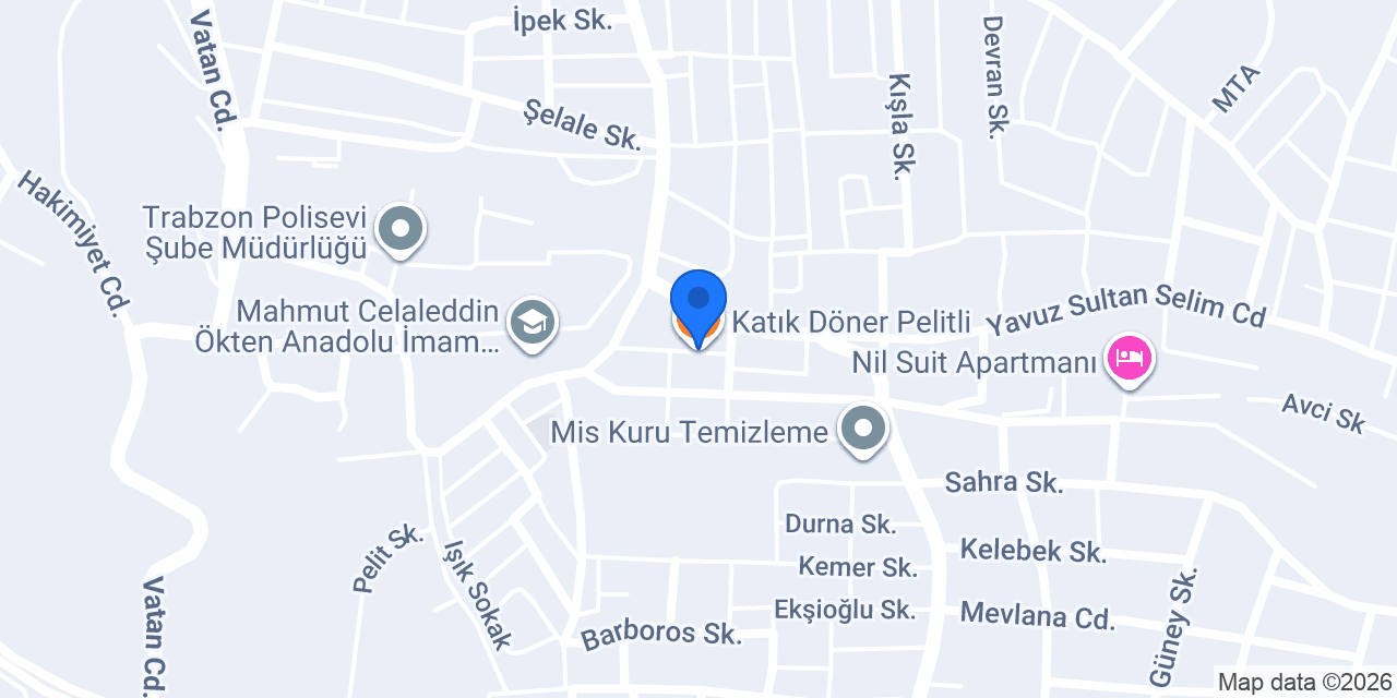 Katık Döner Pelitli konumu