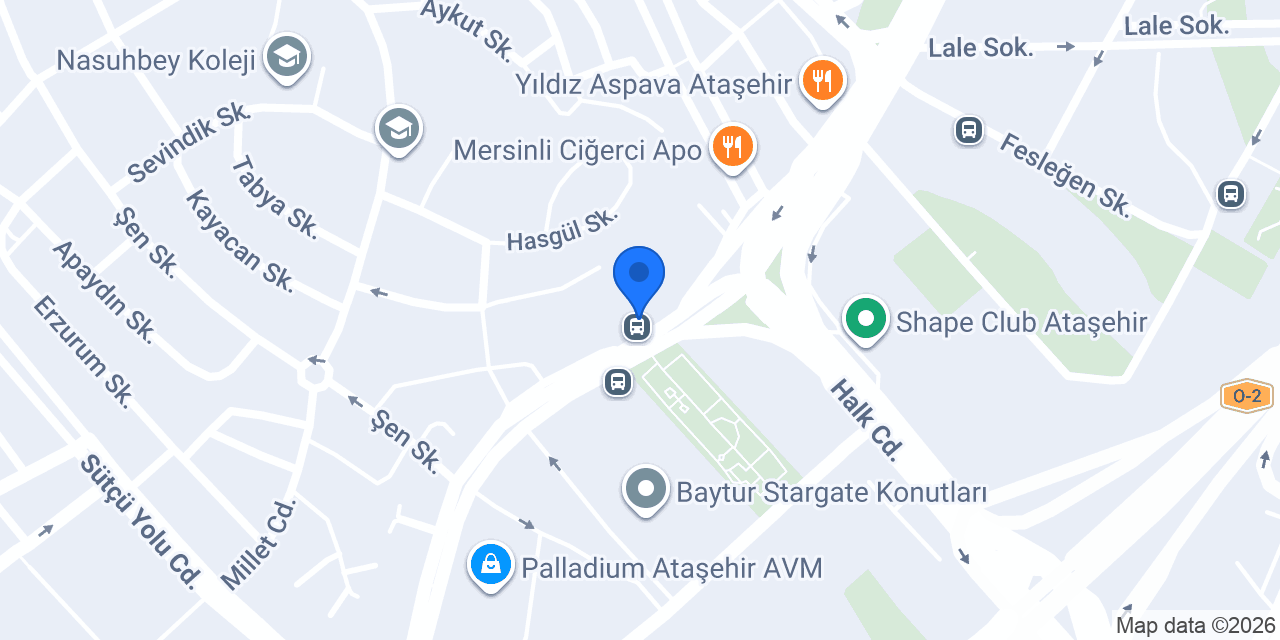 QNB Batı Ataşehir Şubesi konumu