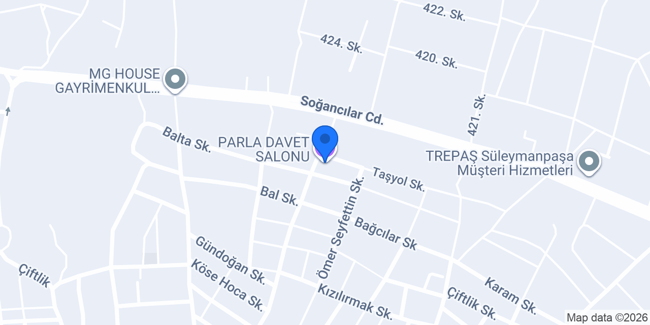 PARLA DAVET SALONU konumu