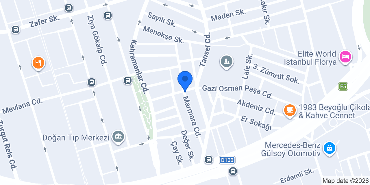 Damak Börek Pide Salonu konumu