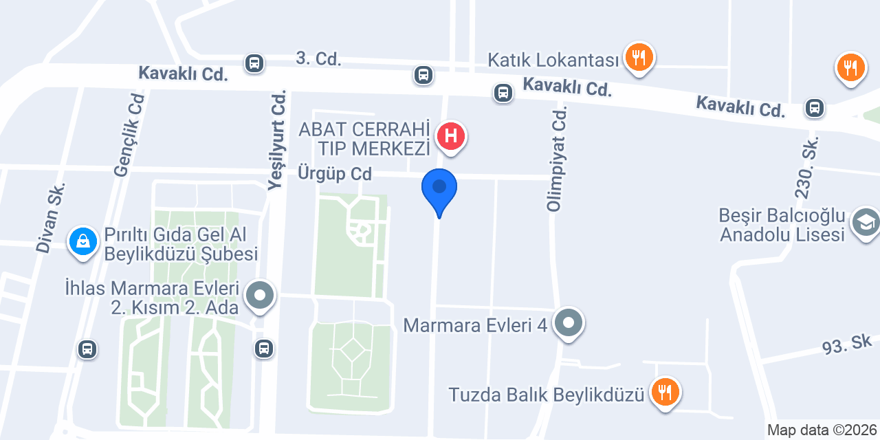 Beylikdüzü evde serum konumu