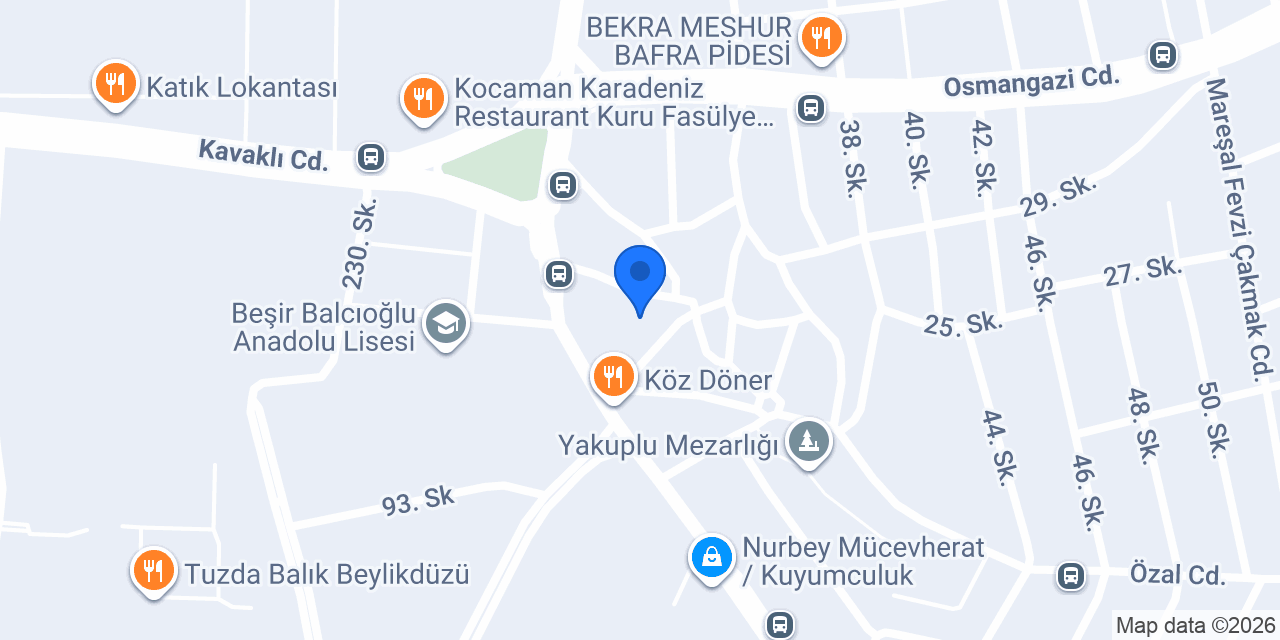 PTT Yakuplu Şubesi konumu