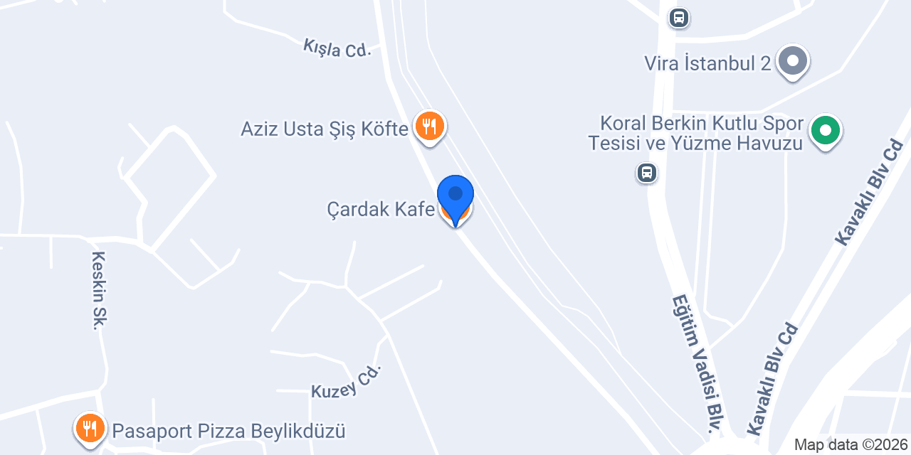Çardak Kafe konumu