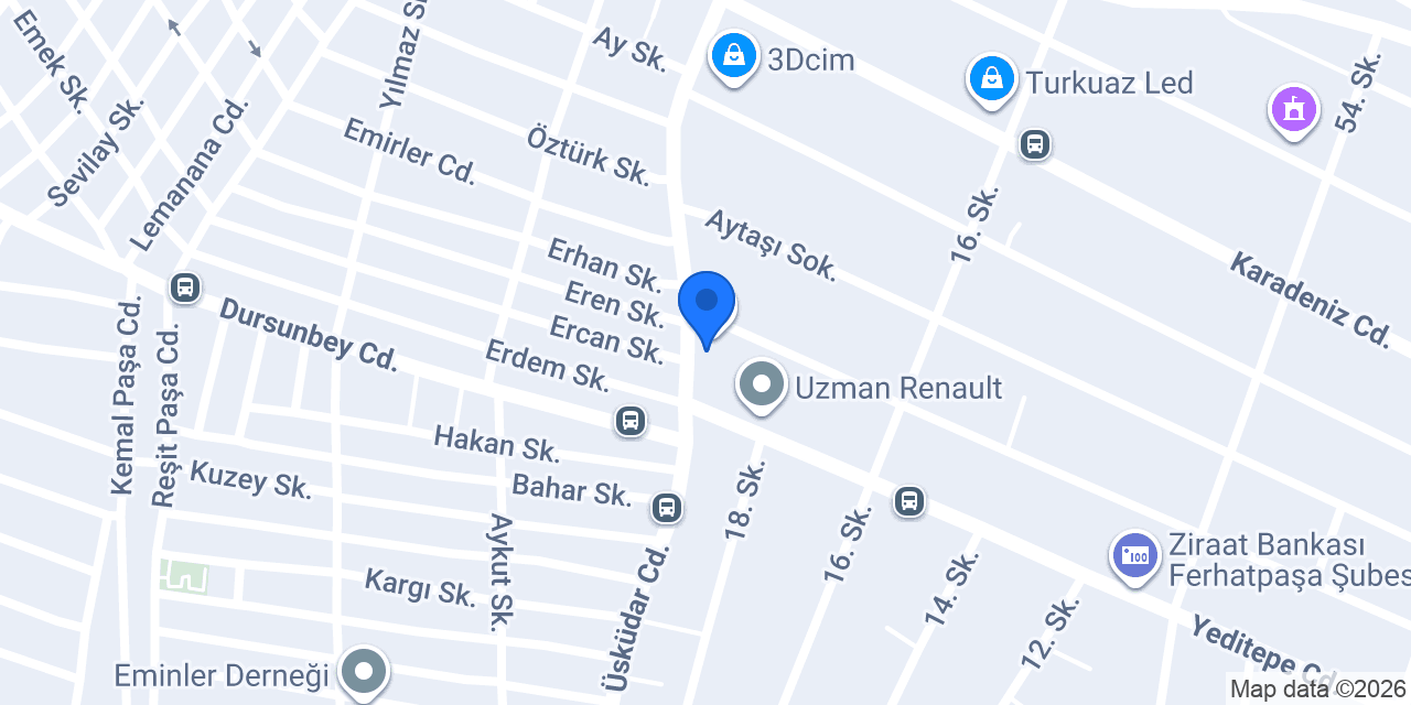 ATAŞEHİR OTO LASTİK konumu