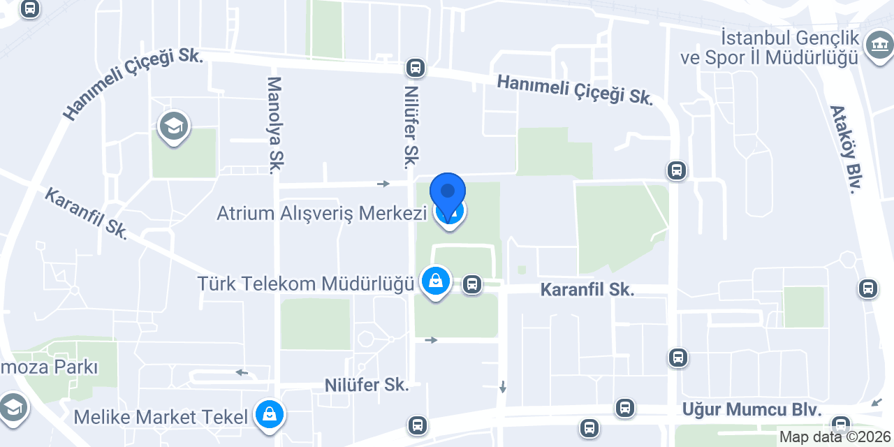 VakıfBank Atrium Avm Şubesi konumu