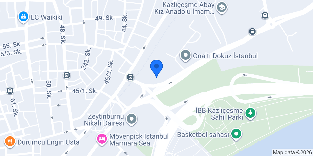 VOLVO Arkas Zeytinburnu konumu