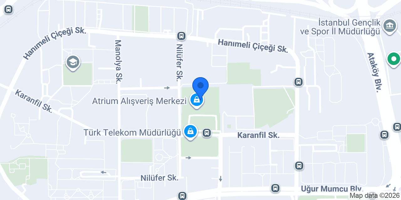 DenizBank Atrium Şubesi konumu