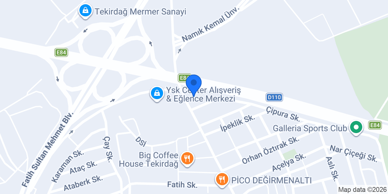 Tusdata - Tekirdağ konumu