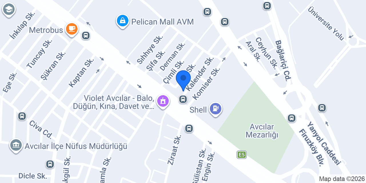 HİT SUİTES AVCILAR HOTEL konumu