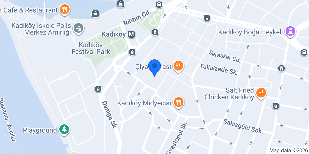 Ada Kitabevi konumu