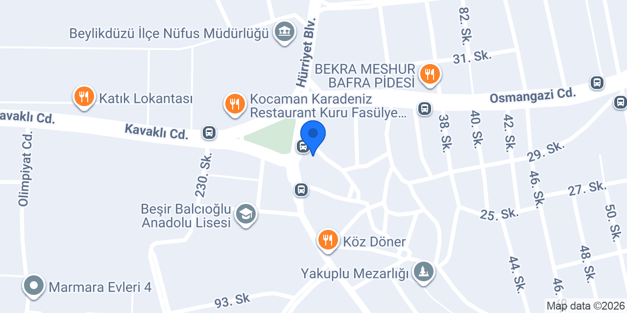 BEYLİKDÜZÜ PARKE konumu