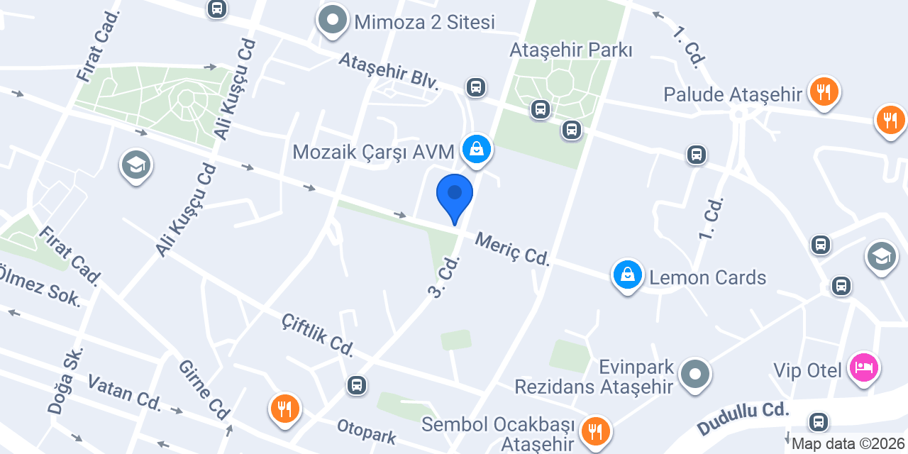 Aheste Et & Balık Restoranı konumu