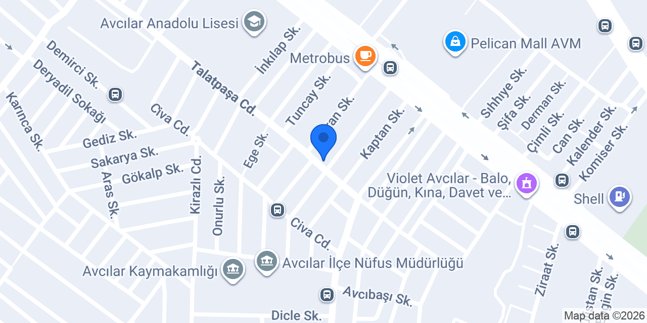 Caferoğlu Catering avcılar konumu