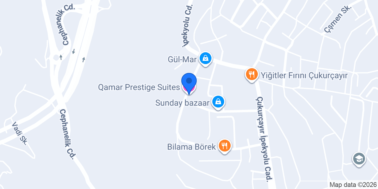 Qamar Prestige Suites konumu