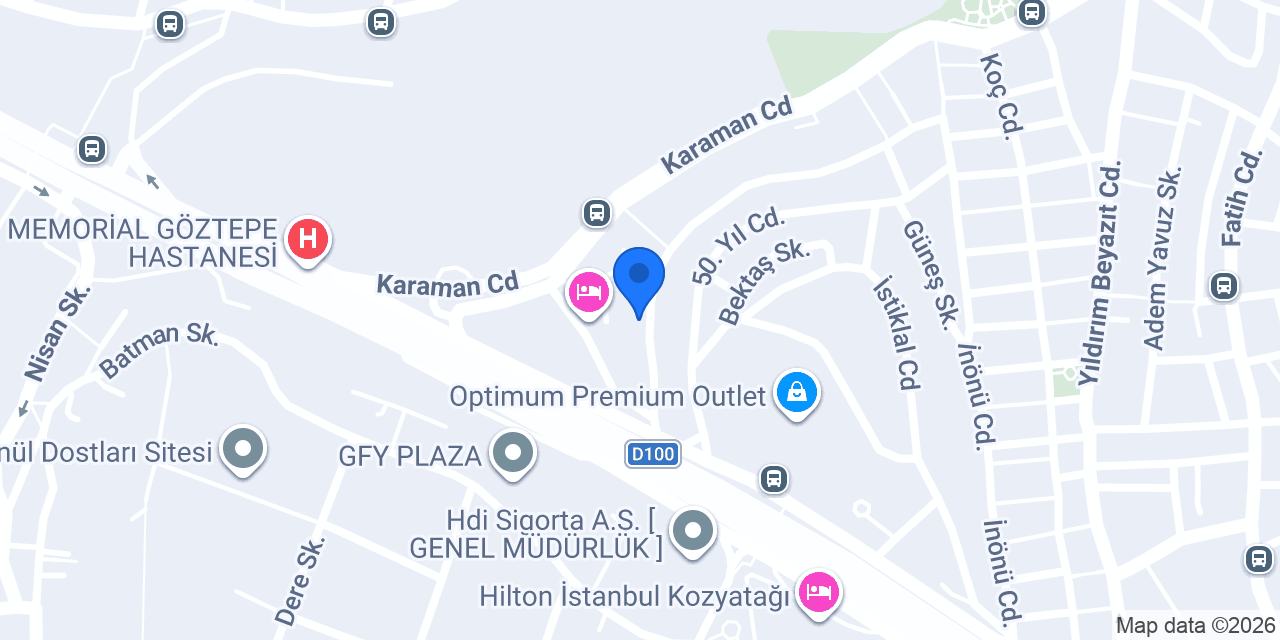 Kuzey Unlu Mamülleri konumu