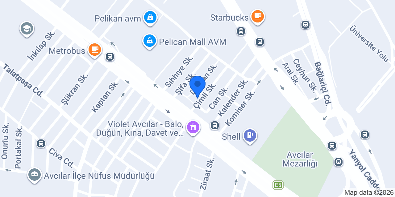Avcılar Gunluk Kiralik Ev konumu