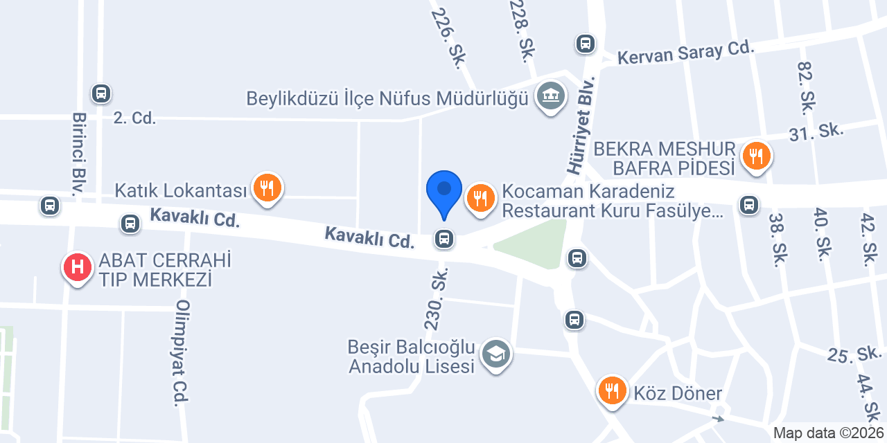 BEYLİKDÜZÜ ÇİÇEKÇİ konumu
