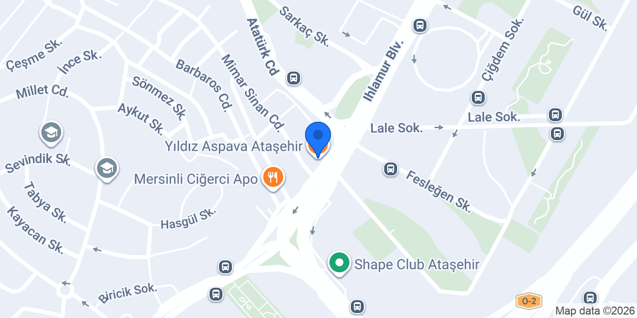 Yıldız Aspava Ataşehir konumu